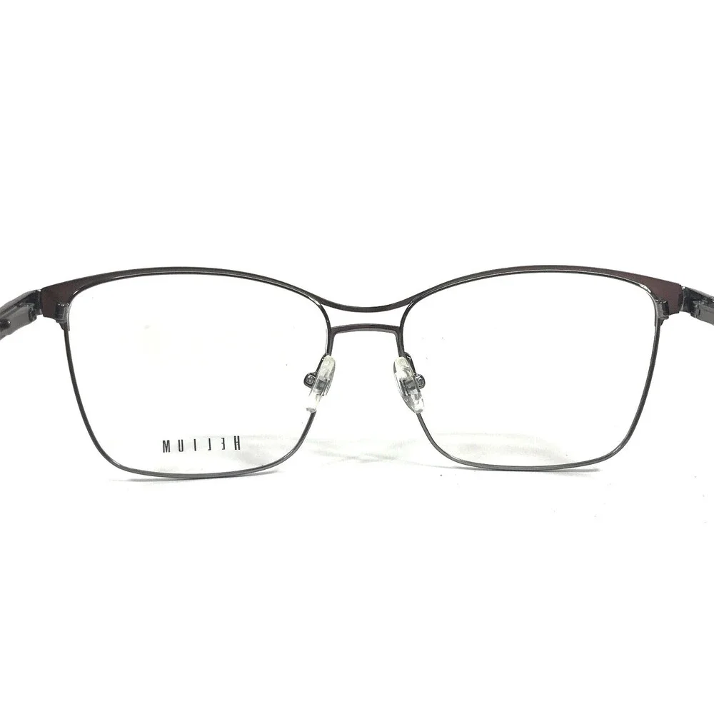 Helium Eyeglasses Frames 4438 GUN/MIDNIGHT Blue Gray Square Full Rim 55-16-140